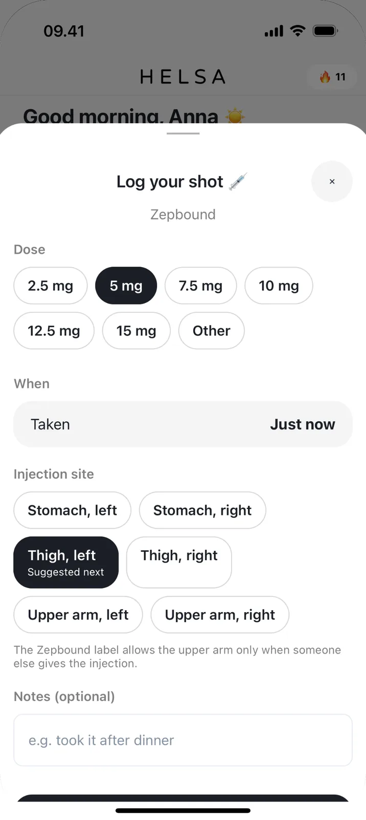 Never miss a dose