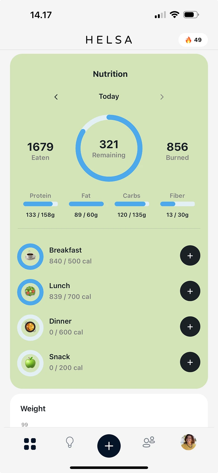 Nutrition Overview & Real-Time Meal Analysis background